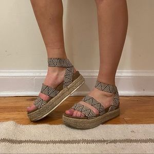 Steve Madden Woven Platform Sandals